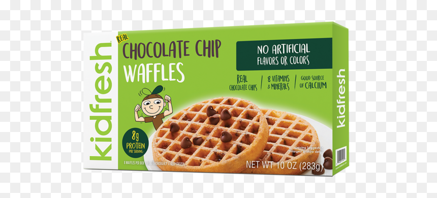 Kidfresh Waffles, HD Png Download - chocolate chip png