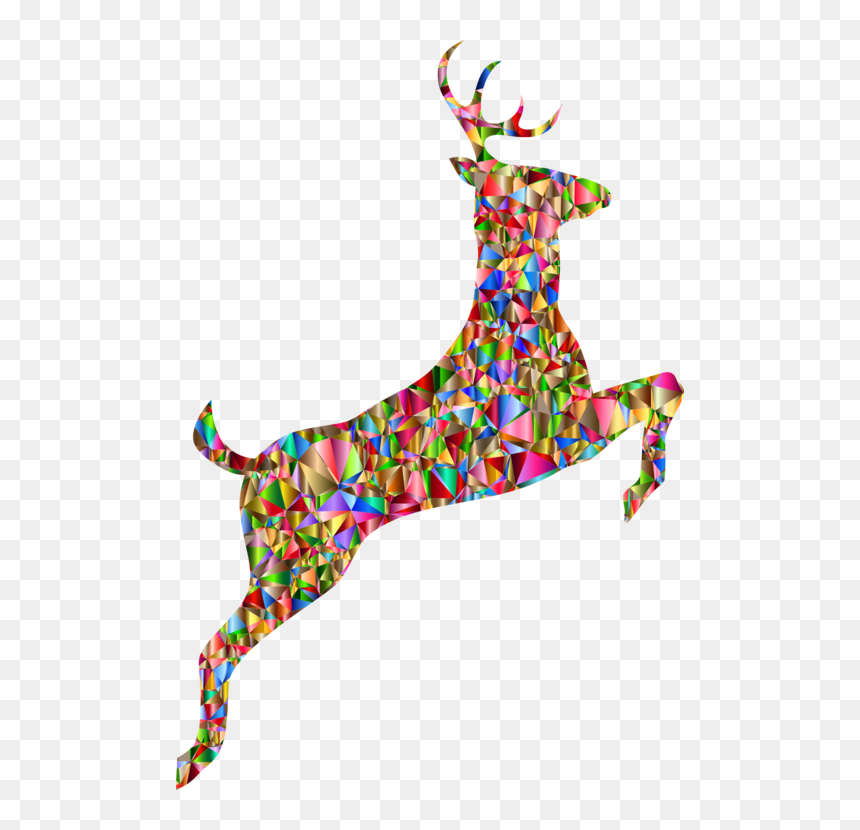 Transparent Whitetail Deer Clipart - Red Reindeer Png, Png Download - white tailed deer png