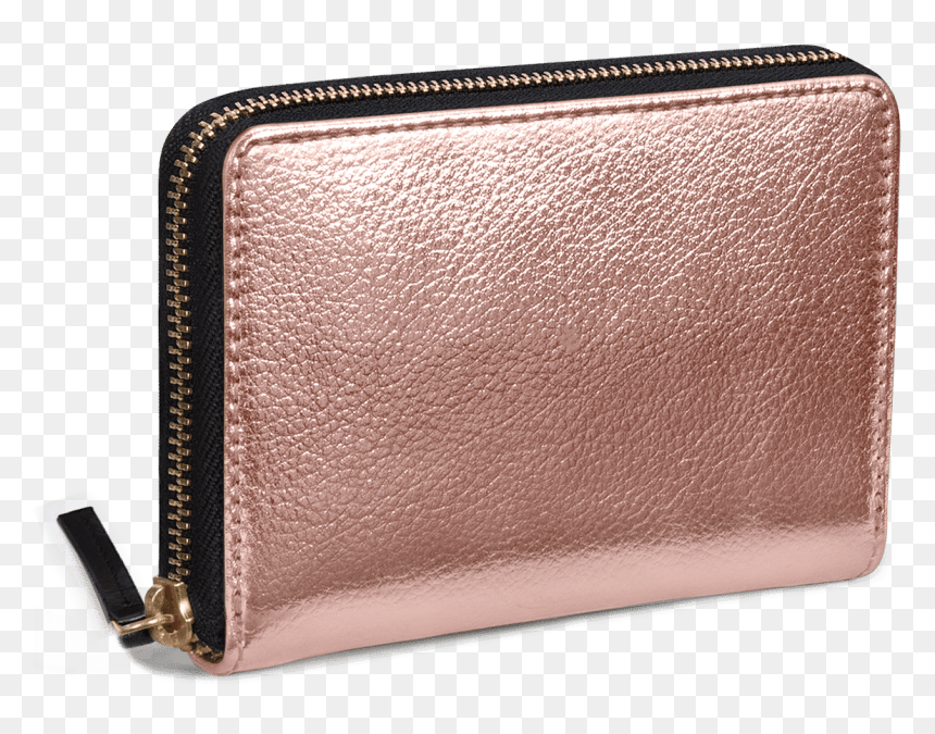 Wallet, HD Png Download - gold zipper png