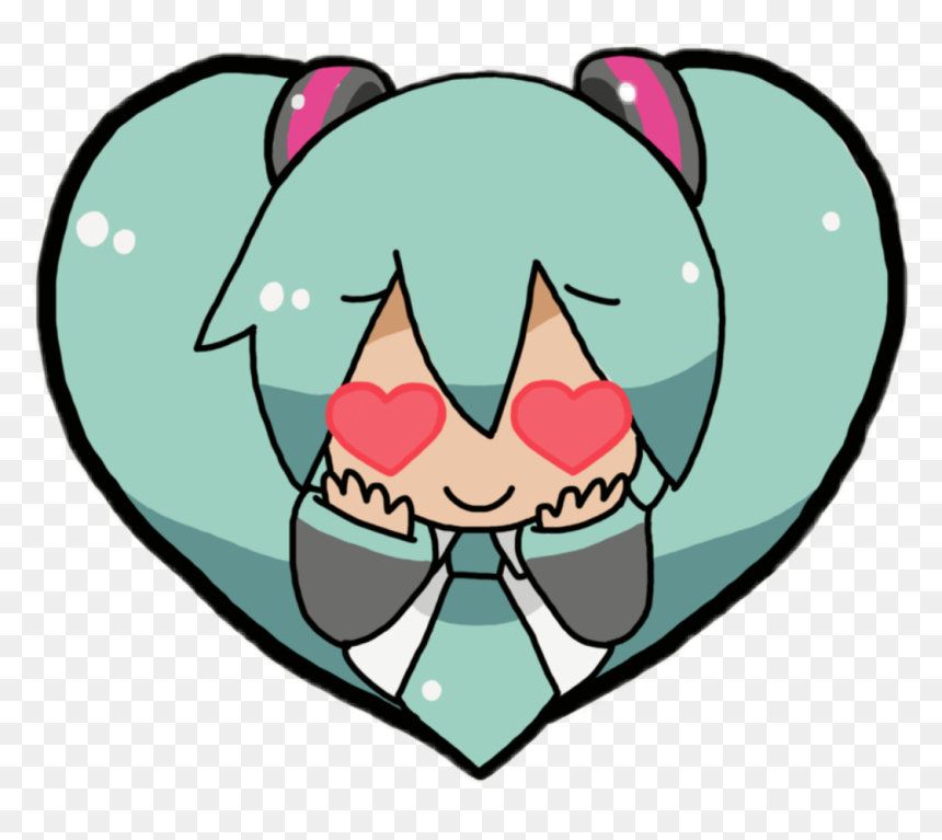 Hatsunemiku Miku Hatsune Hatsune Miku Hatsunemikukawaii - Anime Hatsune Miku Sticker, HD Png Download - chibi miku png