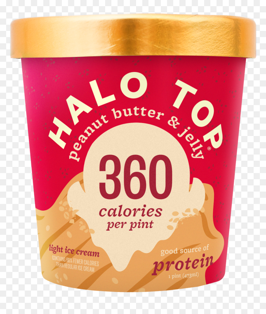 Peanut Butter And Jelly Halo Top, HD Png Download - peanut butter and jelly png