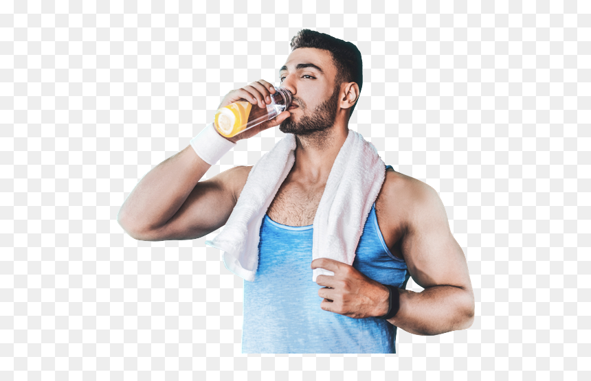 Individualized Nutrition Counseling - Fitness Man Drinking Png, Transparent Png - fitness man png