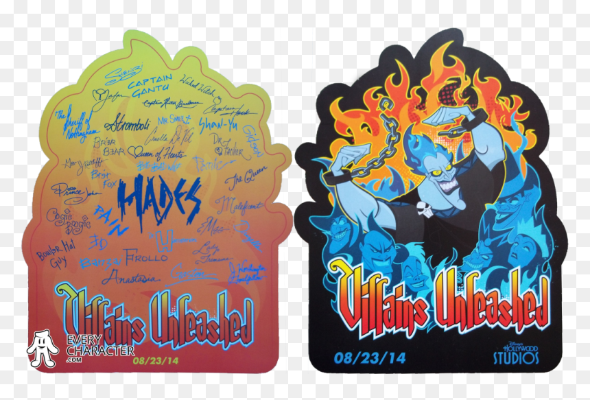 Disney Character Autographs Villain, HD Png Download - lilo and stitch characters png