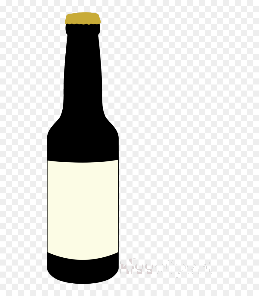 Beer Champagne Wine Transparent Image Clipart Free - Glass Bottle, HD Png Download - beer and wine png