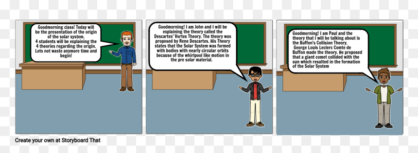 Descartes Vortex Theory Comics, HD Png Download - buffon png