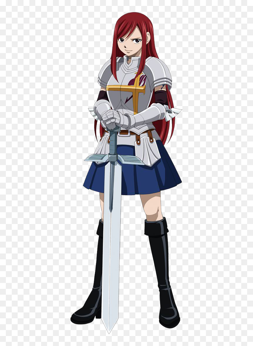 Fairy Tail Characters Full Body, HD Png Download - erza png