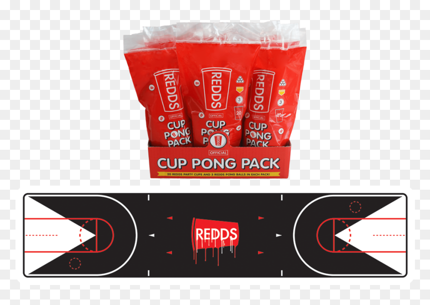 Redds Cups Pong Pack, HD Png Download - beer pong table png
