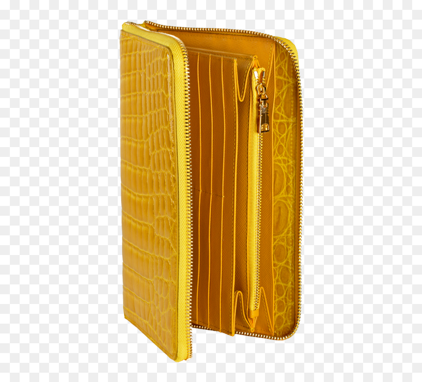 Wallet, HD Png Download - gold zipper png
