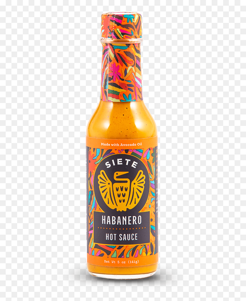 Siete Habanero Sauce, HD Png Download - sriracha bottle png