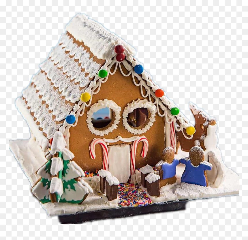 Gingerbread House Transparent Images - Gingerbread House, HD Png Download - gumdrop png