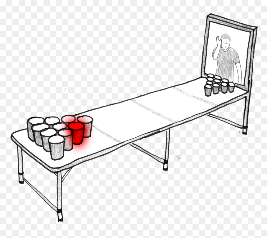 Coffee Table, HD Png Download - beer pong table png