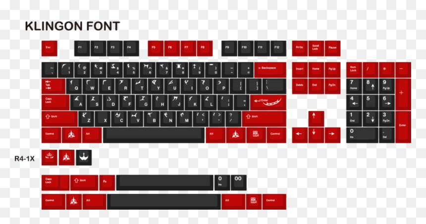 Cosmic Byte Galactic Keyboard, HD Png Download - klingon png