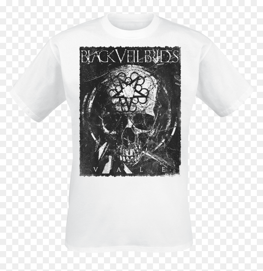 T Shirt Vale Black Veil Brides Metalcore We Stitch - Skull, HD Png Download - pierce the veil png