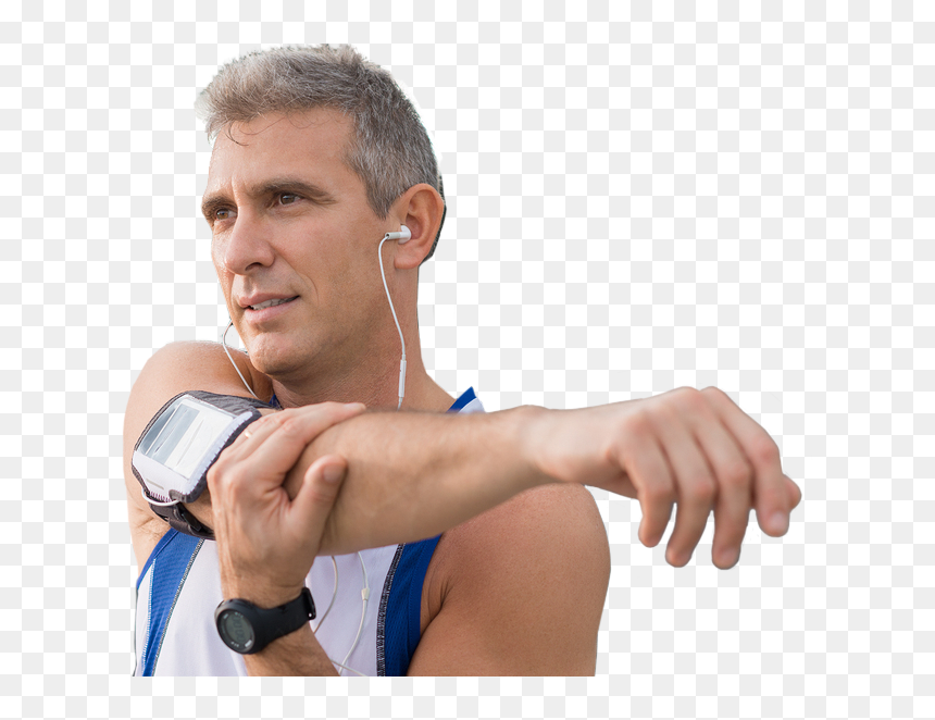Mature Man Exercising - Old Man Exercise Png, Transparent Png - fitness man png
