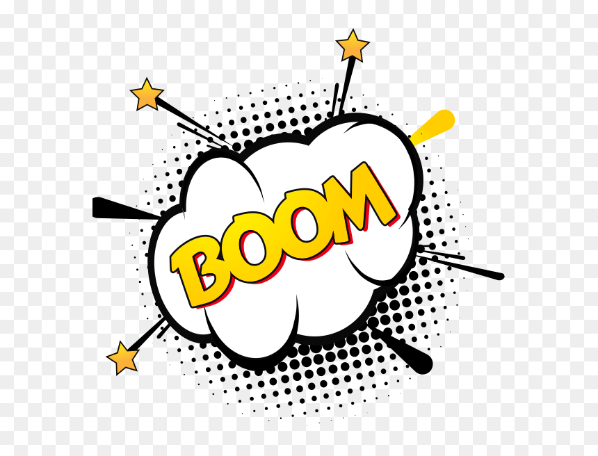 Speech Balloon Cool Png, Transparent Png - comic book boom png