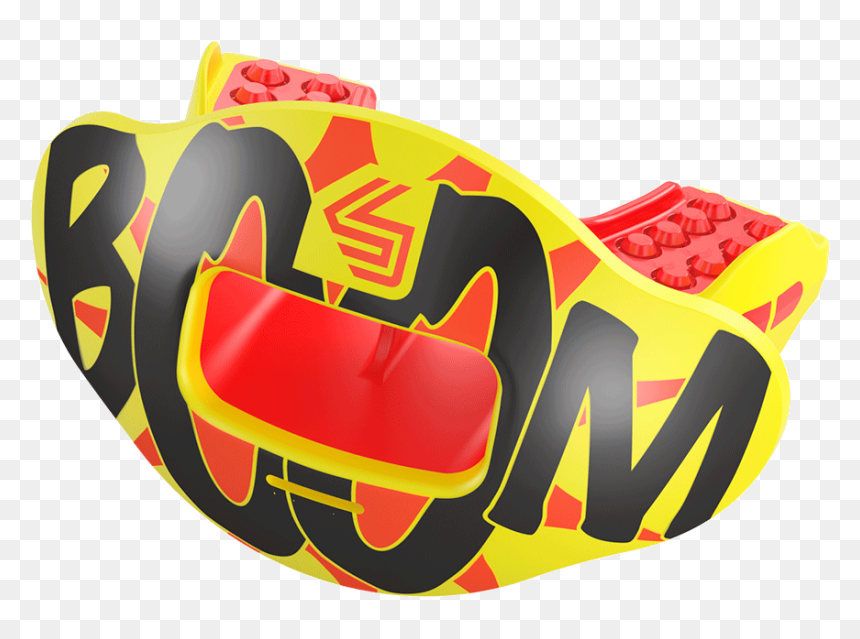 Boom Comic Print Max Airflow Lipguard And Mouthguard - Shock Doctor Max Airflow Mouthguard 2.0, HD Png Download - comic book boom png