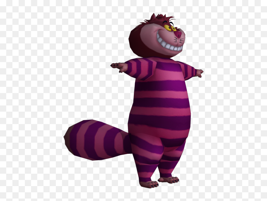 Alice In Wonderland Cheshire Cat Kingdom Hearts, HD Png Download - alice in wonderland cat png