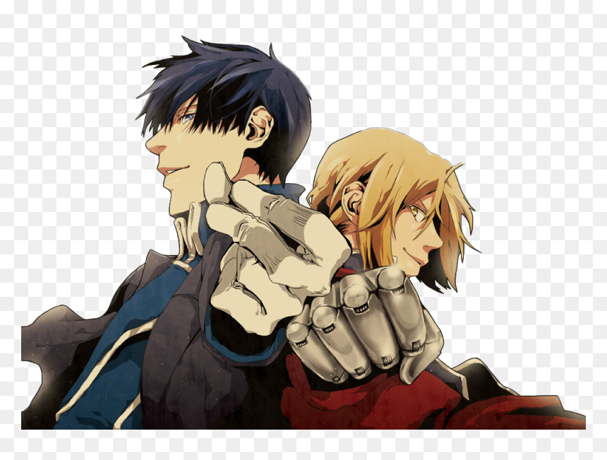 #roymustang #mustang #roy #edward #elric #edwardelric - Roy Mustang And Edward Elric, HD Png Download - roy mustang png