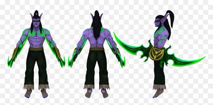 Fan Art Illidan Stormrage From Blizzard Entertainment - Illustration, HD Png Download - illidan stormrage png