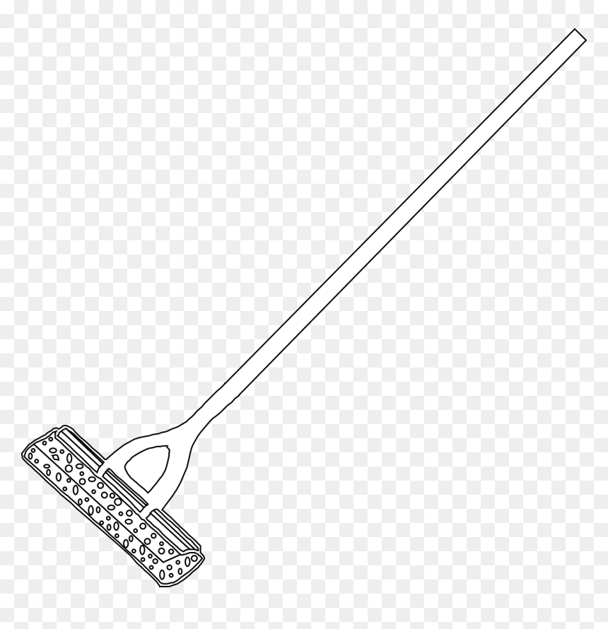 Angle,body Jewelry,sports Equipment - Wiper Clipart Black And White, HD Png Download - mop bucket png