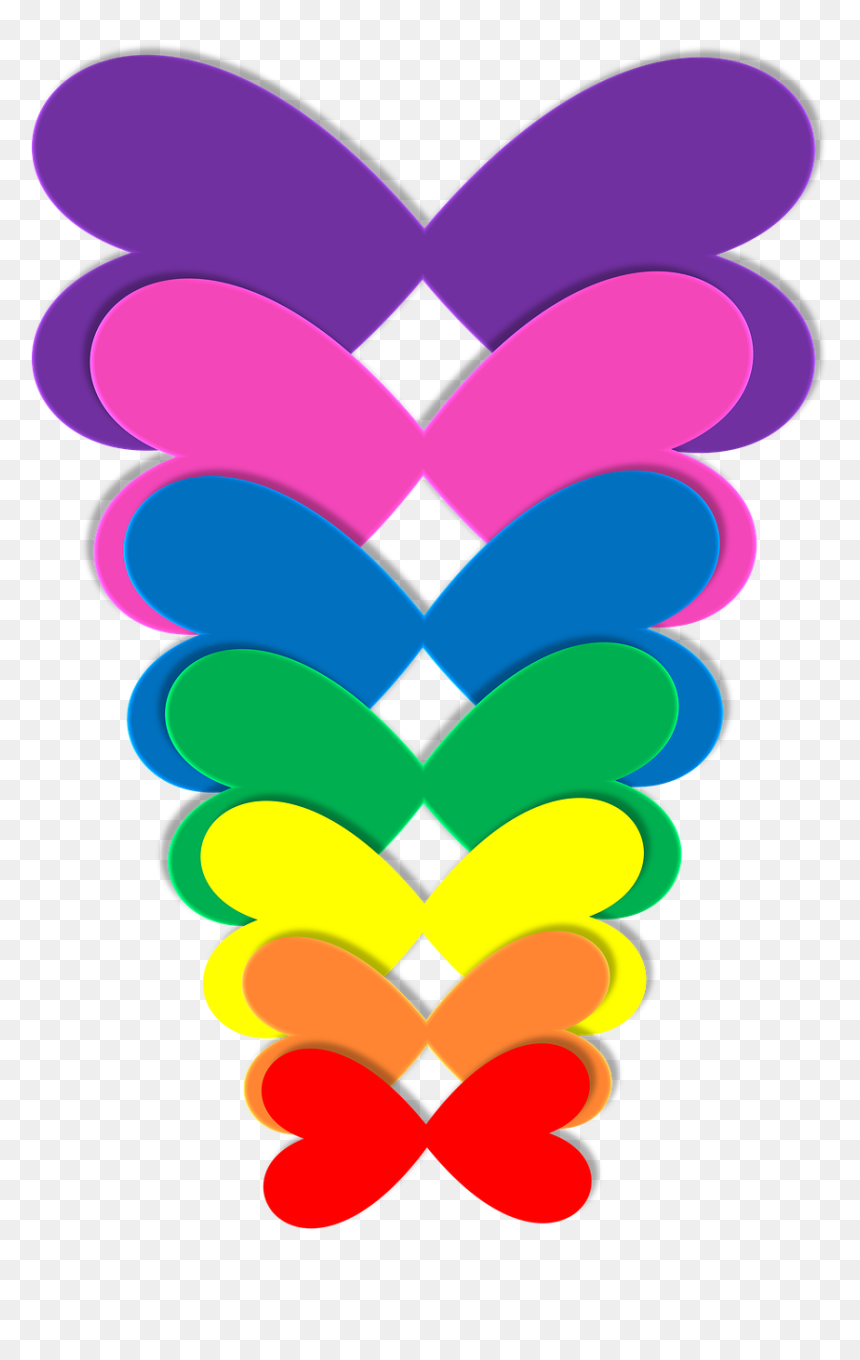 Rainbow Flower Cliparts 19, Buy Clip Art - Velicine Odece Za Bebe, HD Png Download - coraçao png