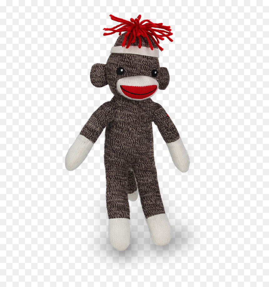 Plushland -8” Sockie Sock Monkey - Stuffed Toy, HD Png Download - sock monkey png