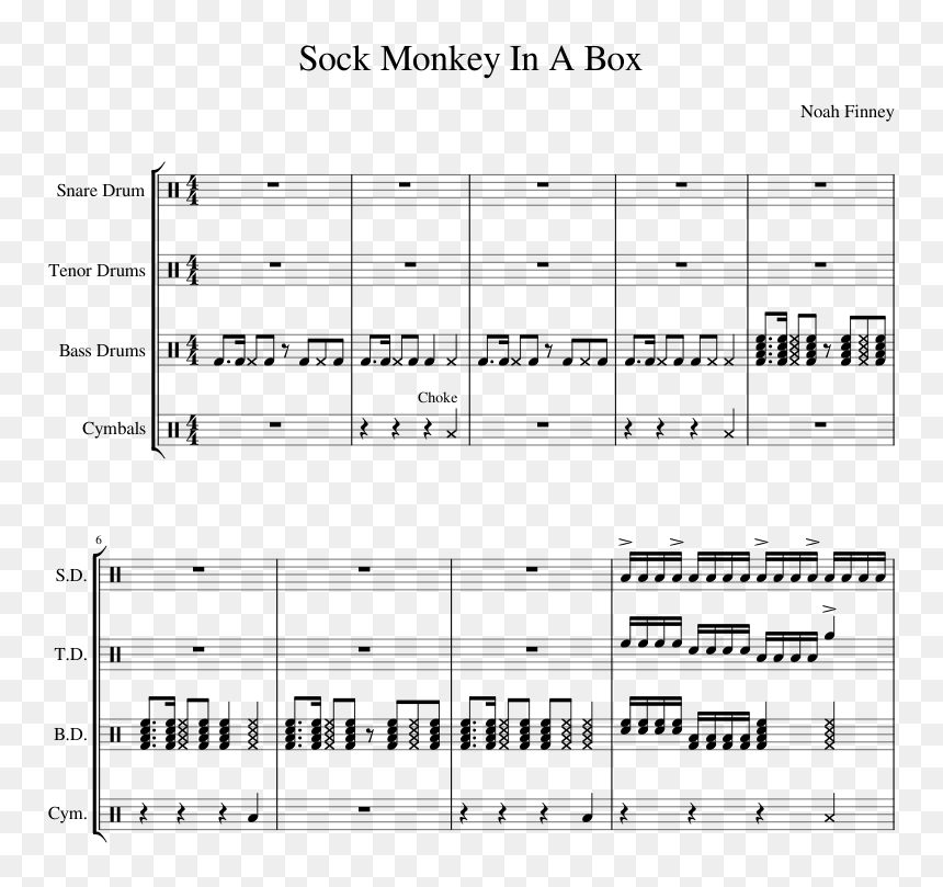 Sheet Music, HD Png Download - sock monkey png