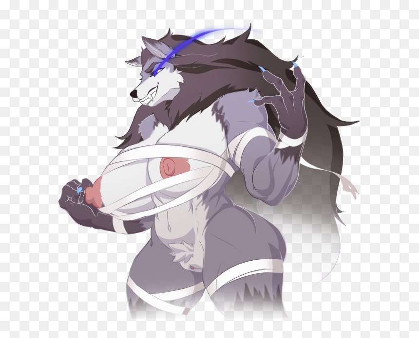 Coc 2 Naked Berwyn, HD Png Download - wolf ears png