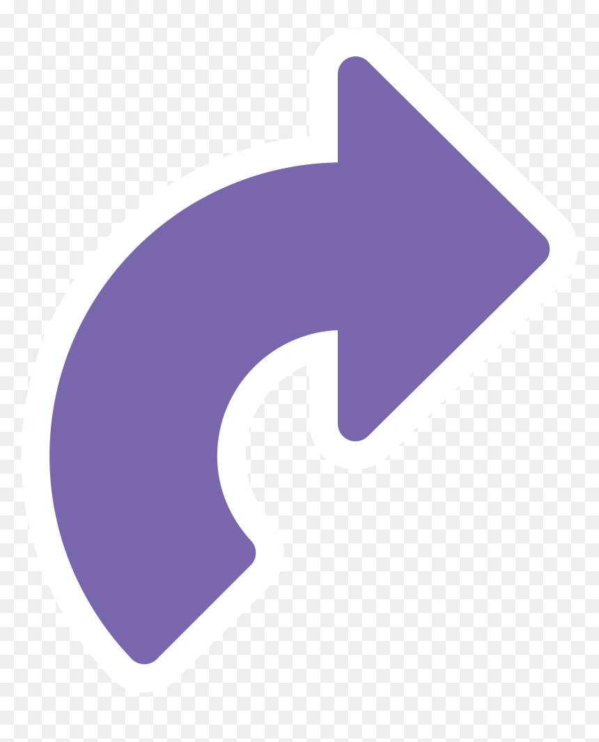 Angle,purple,symbol - Rotation Blue Arrow Png, Transparent Png - cw arrow png