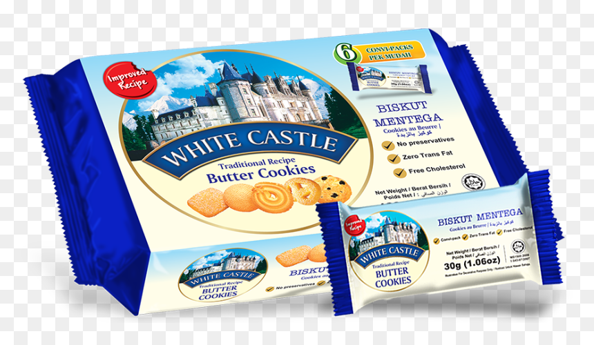 White Castle Butter Cookies 180gm, HD Png Download - white castle png