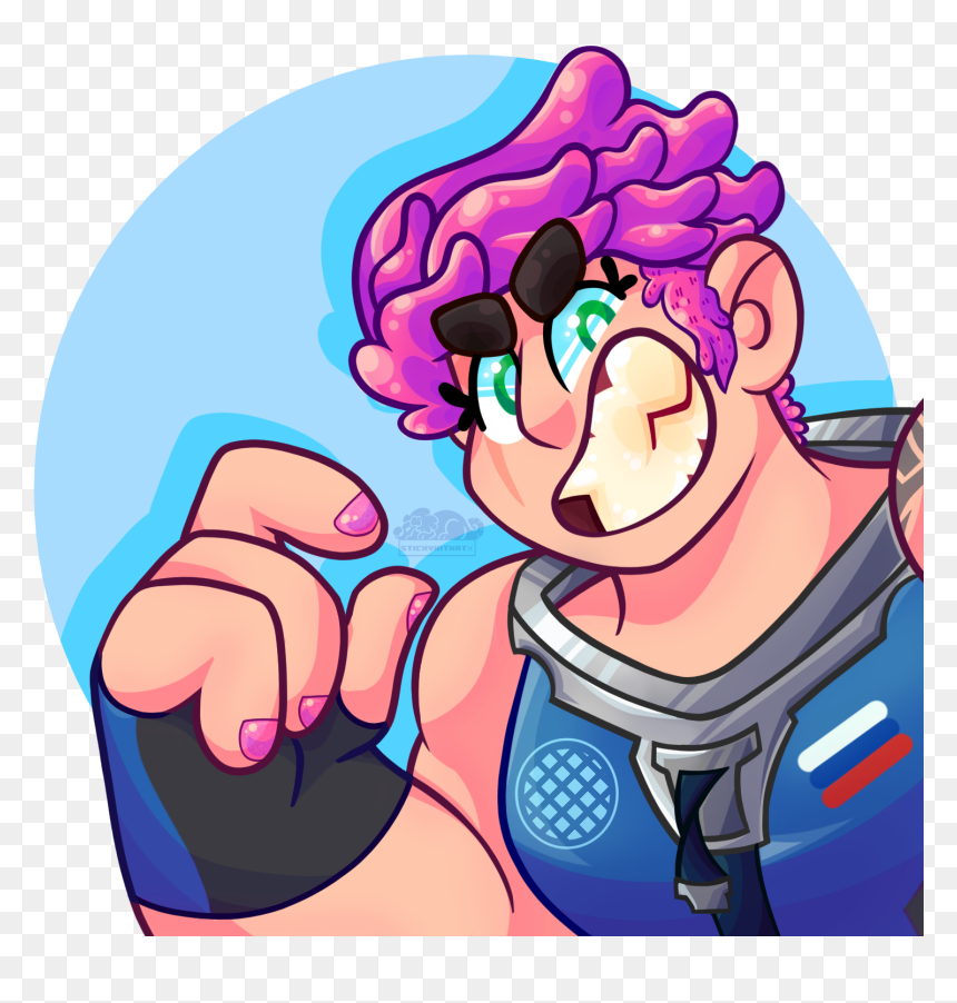 Let"s Get Physical - Cartoon, HD Png Download - zarya overwatch png