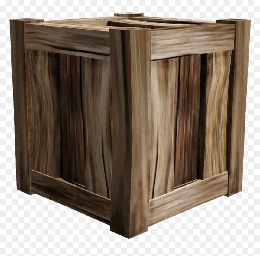 3d Wooden Crate Png, Transparent Png - wooden crate png