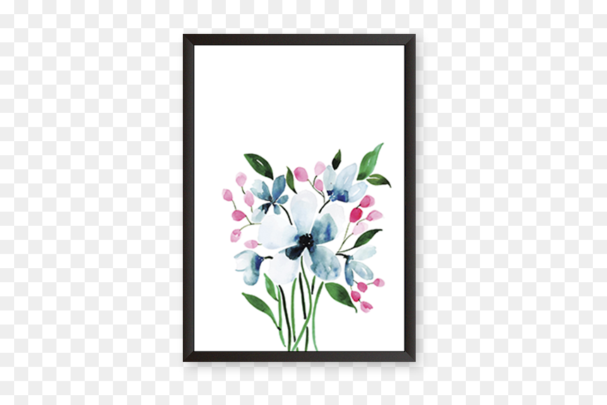 Floral Letter D, HD Png Download - fantasy frame png