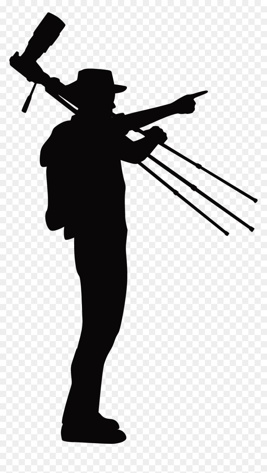 Photographer Silhouette - The Shooting Spot, HD Png Download - photographer with camera silhouette png