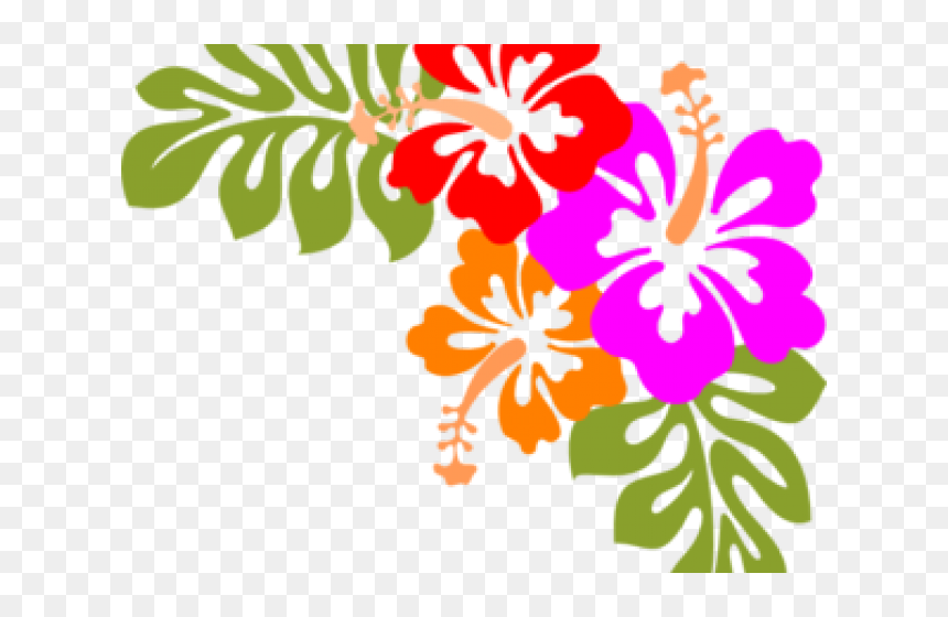Transparent Continental Breakfast Clipart - Hibiscus Clip Art, HD Png Download - hawaiian frame png