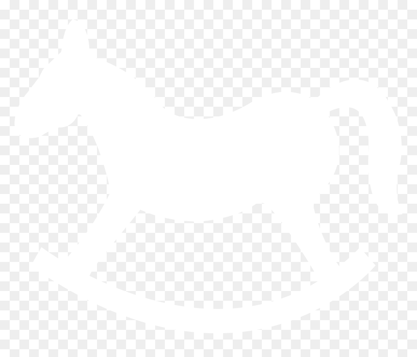 Rocking Horse White - White Rocking Horse Clipart, HD Png Download - rocking horse png