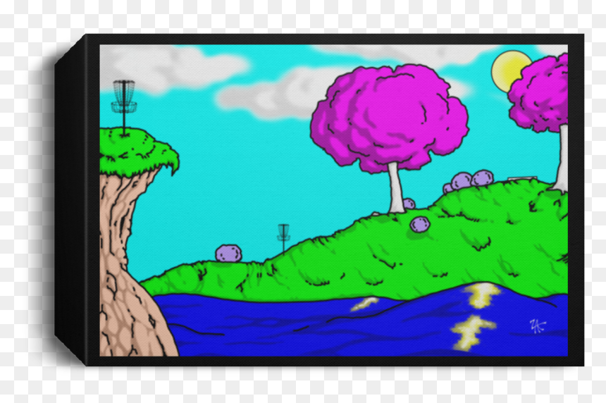 Fantasy Disc Golf Course Series "the Cliff - Creative Arts, HD Png Download - fantasy frame png