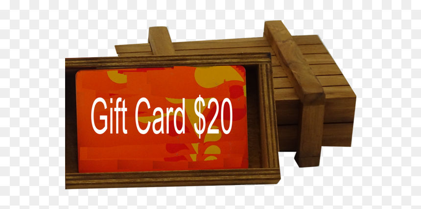 Wooden Crate Gift Card Holder - Wood, HD Png Download - wooden crate png