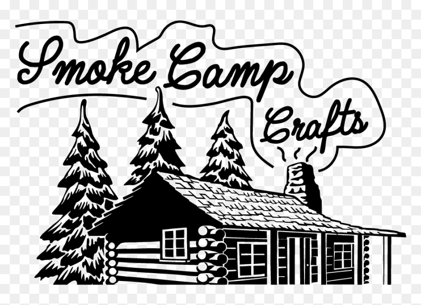 Log Cabin Silhouette, HD Png Download - food smoke png