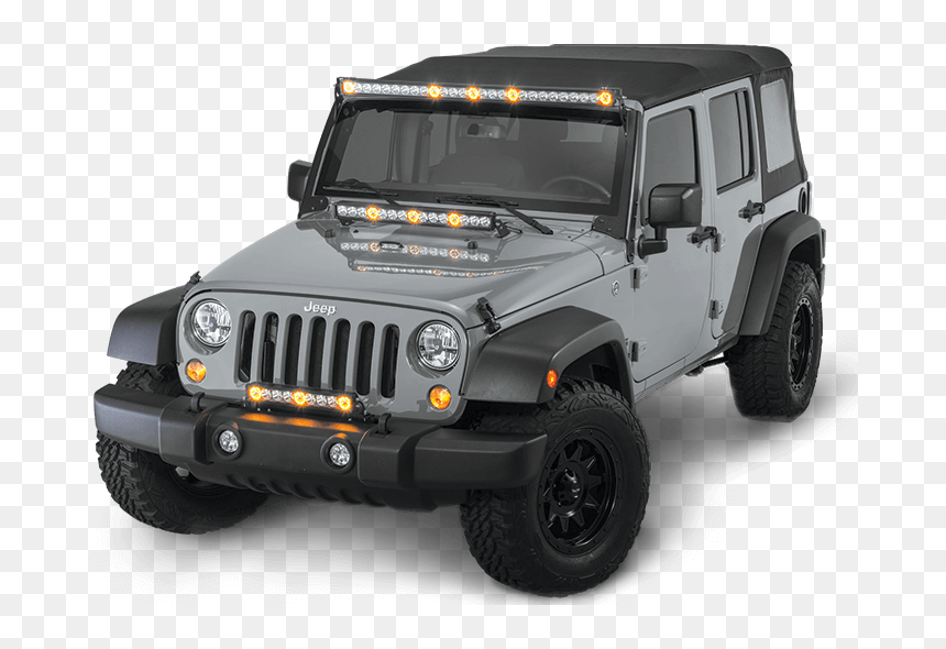 Jeep Wrangler, HD Png Download - light bar png