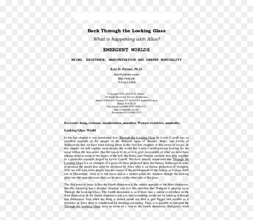Document, HD Png Download - looking glass png