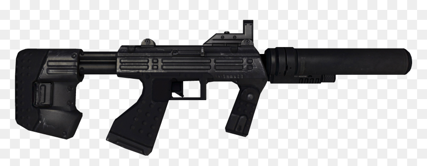43 Mb Png - Silenced Sci Fi Pistol, Transparent Png - silenced pistol png