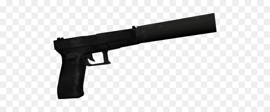 Firearm, HD Png Download - silenced pistol png