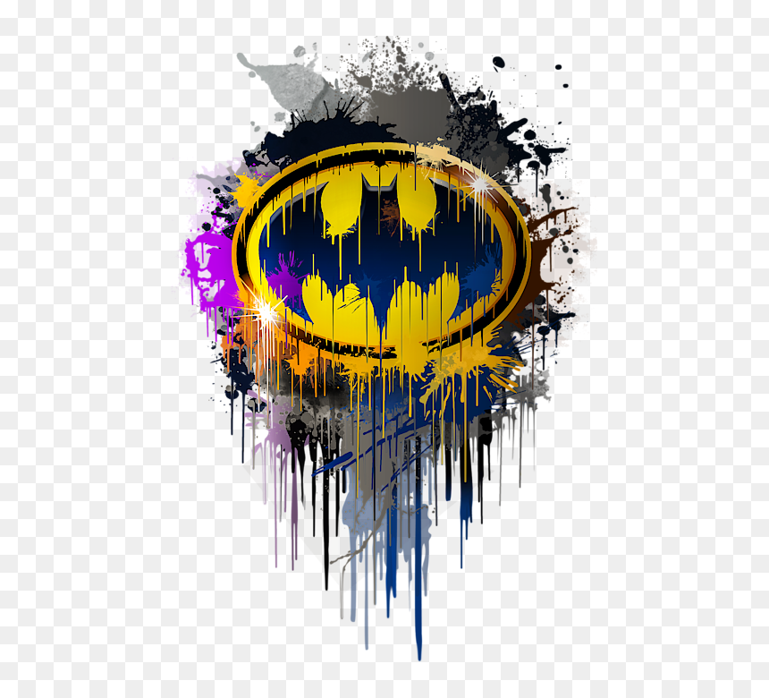 Batman Paintings, HD Png Download - the dark knight png