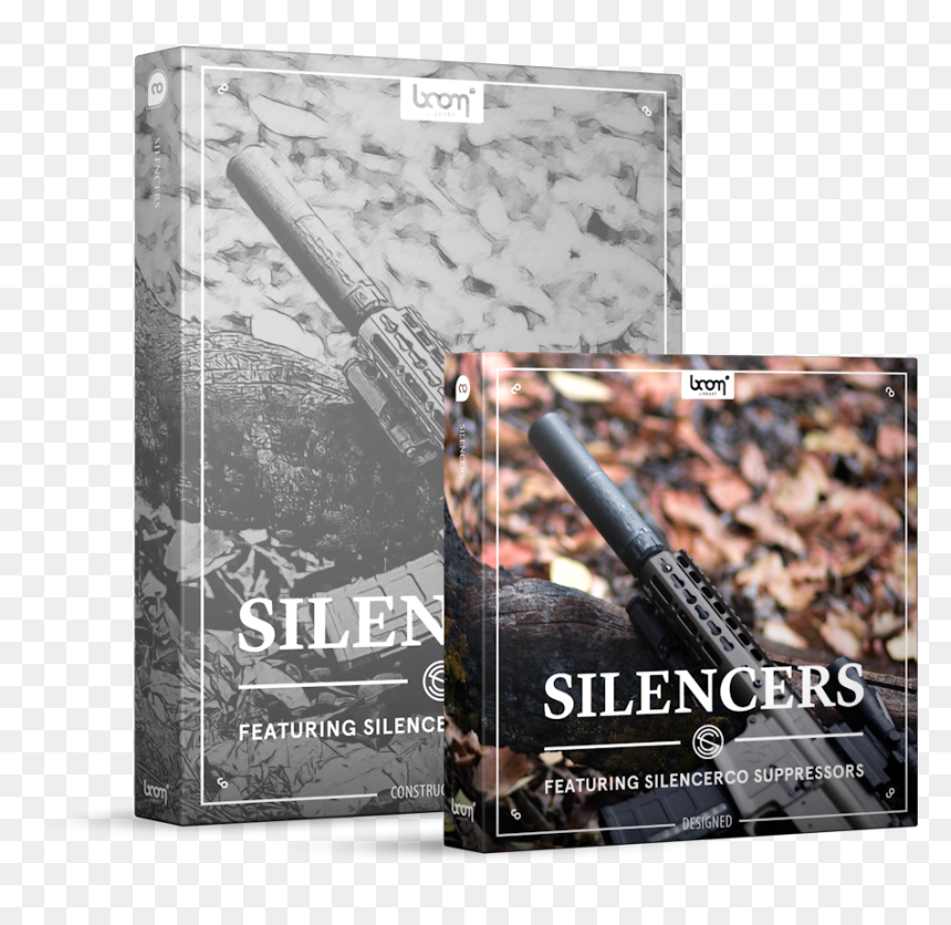 Silencers Sound Effects Library Product Box - Boom Library Silencers, HD Png Download - silenced pistol png