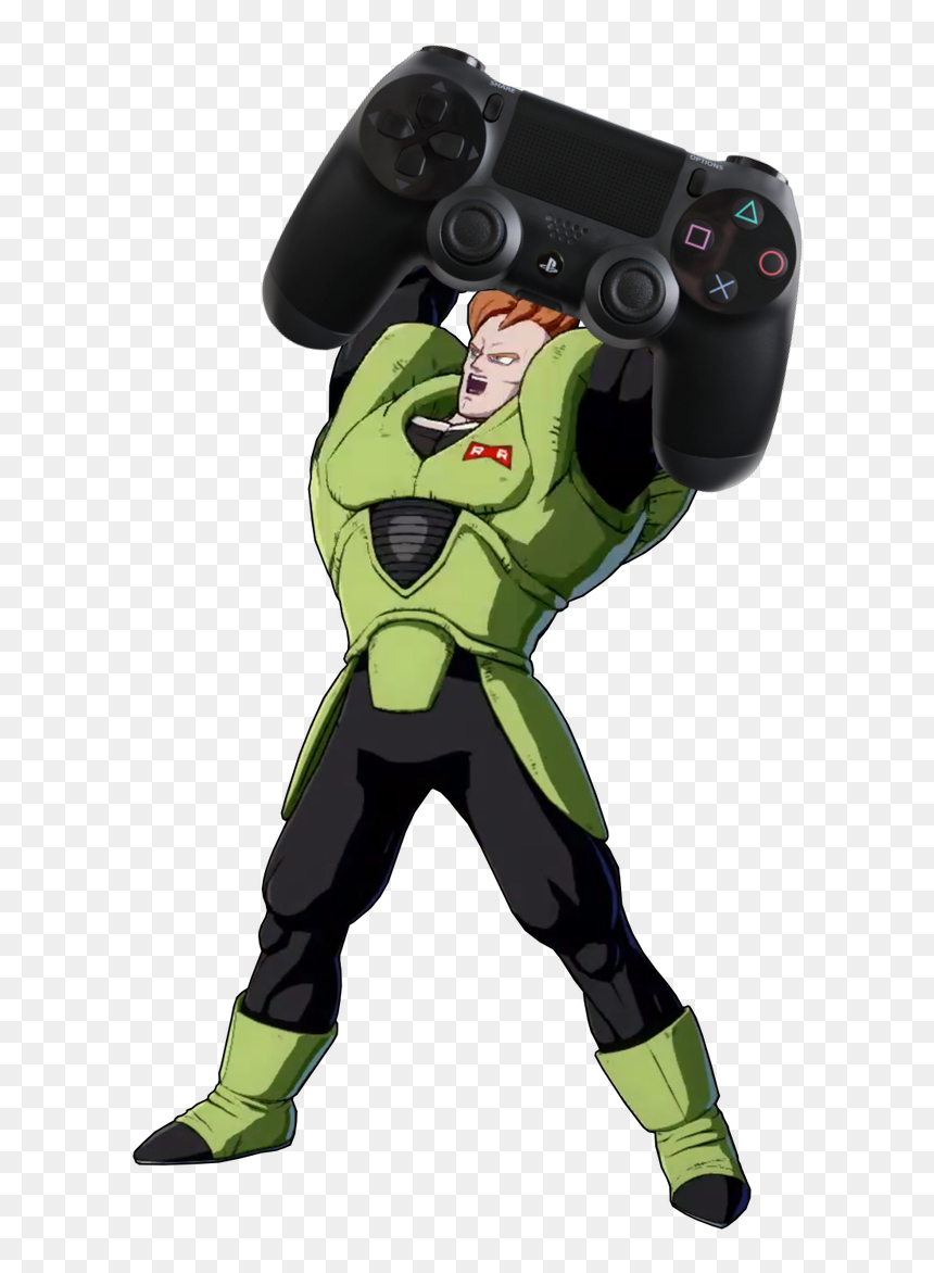 Android 16 Dunking Goku, HD Png Download - cartoon controller png