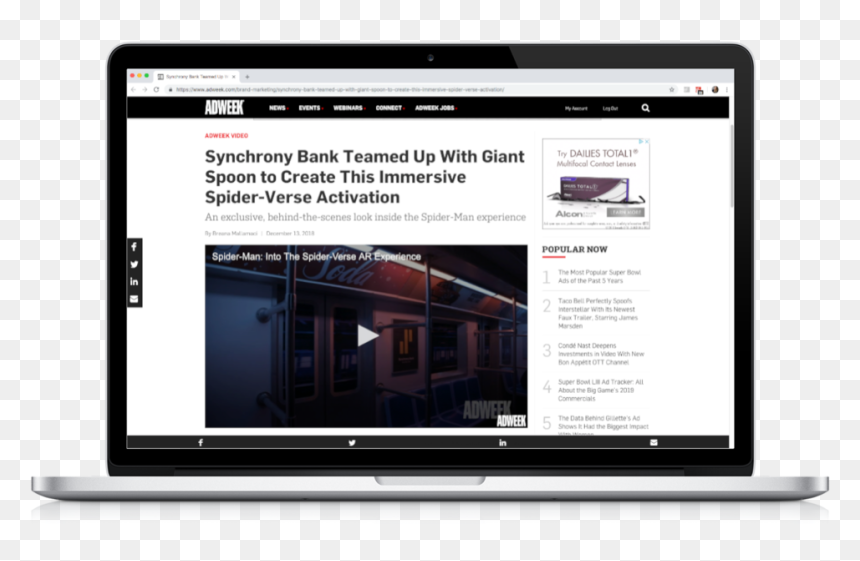 Gs Adweek Spiderverse - Web Design, HD Png Download - giant spider png