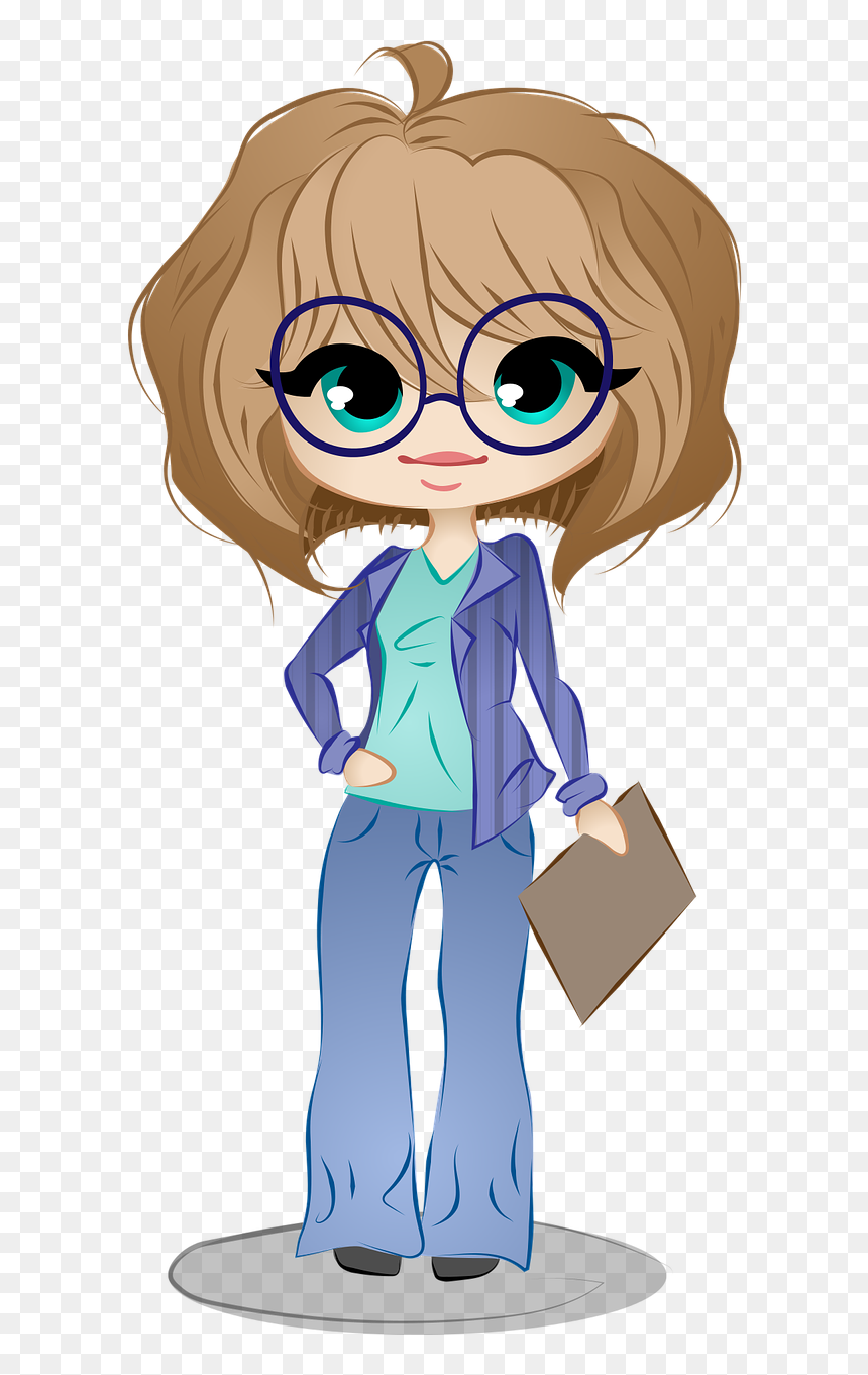 And Information Management Transparency Business Stock - Business Woman Chibi, HD Png Download - key clipart png