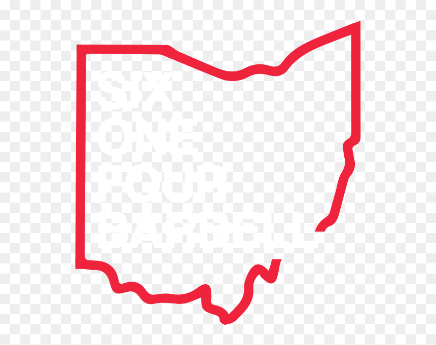Six One Four Barbell - Ohio State Outline Jpg, HD Png Download - barbell clipart png