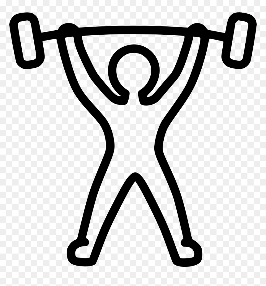 Weightlifting Powerlifting Weightlift Powerlift Barbell - Blue Weight Lifting Icon, HD Png Download - barbell clipart png